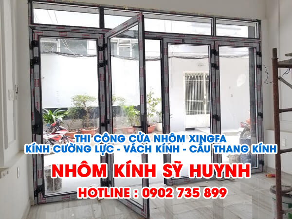 cửa nhôm xingfa tại huế 